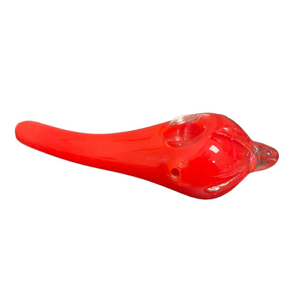 6" Chili Pepper Glass Hand Pipe (Assorted Colors)
