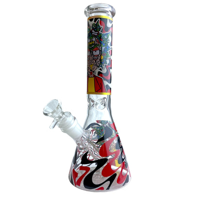 10.5" Beaker Glass Water Pipe