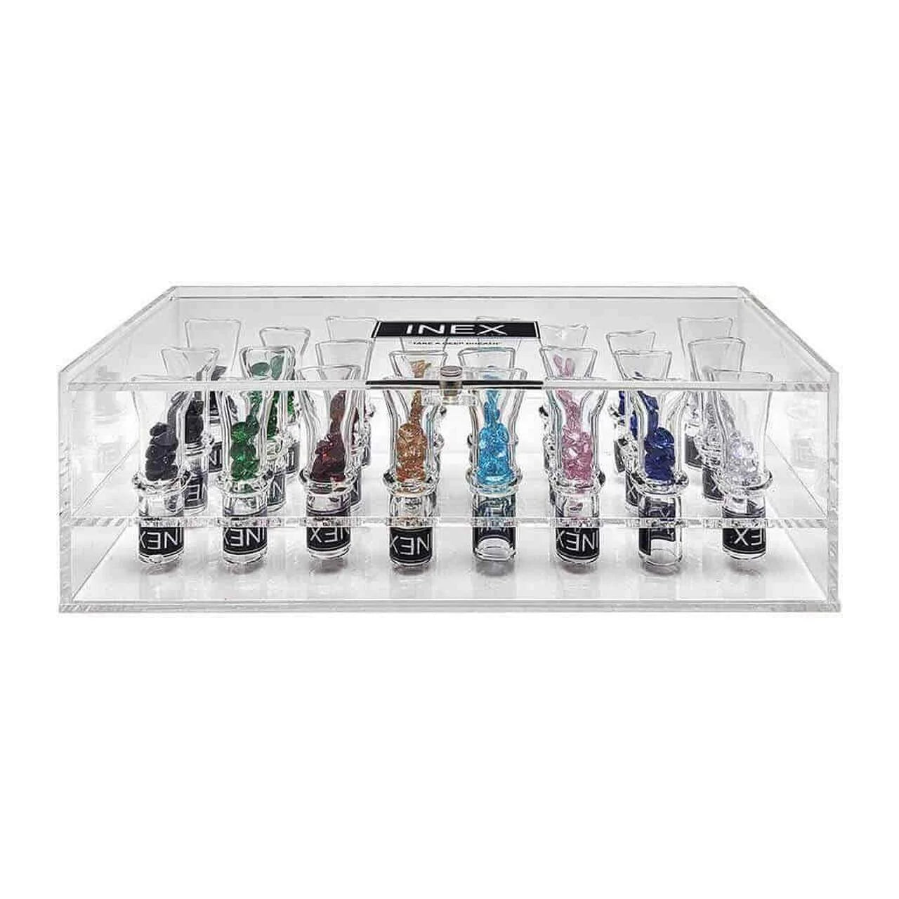 Transparent Diamond Glass Tips - (24/Display)