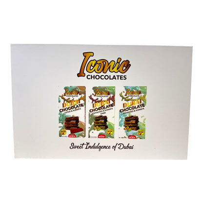 Iconic Dubai Chocolate 7.054 oz - 3pc Display Box