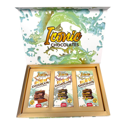Iconic Dubai Chocolate 7.054 oz - 3pc Display Box