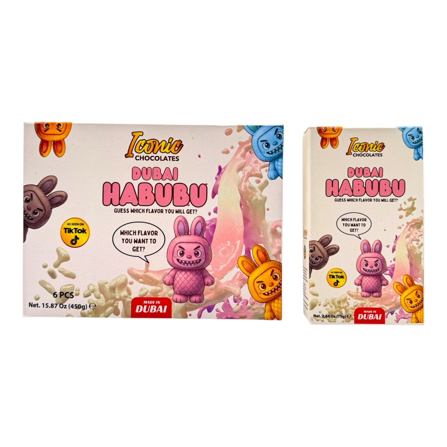 Iconic Dubai Habubu Chocolate 15.87 oz - 6pc Display Box