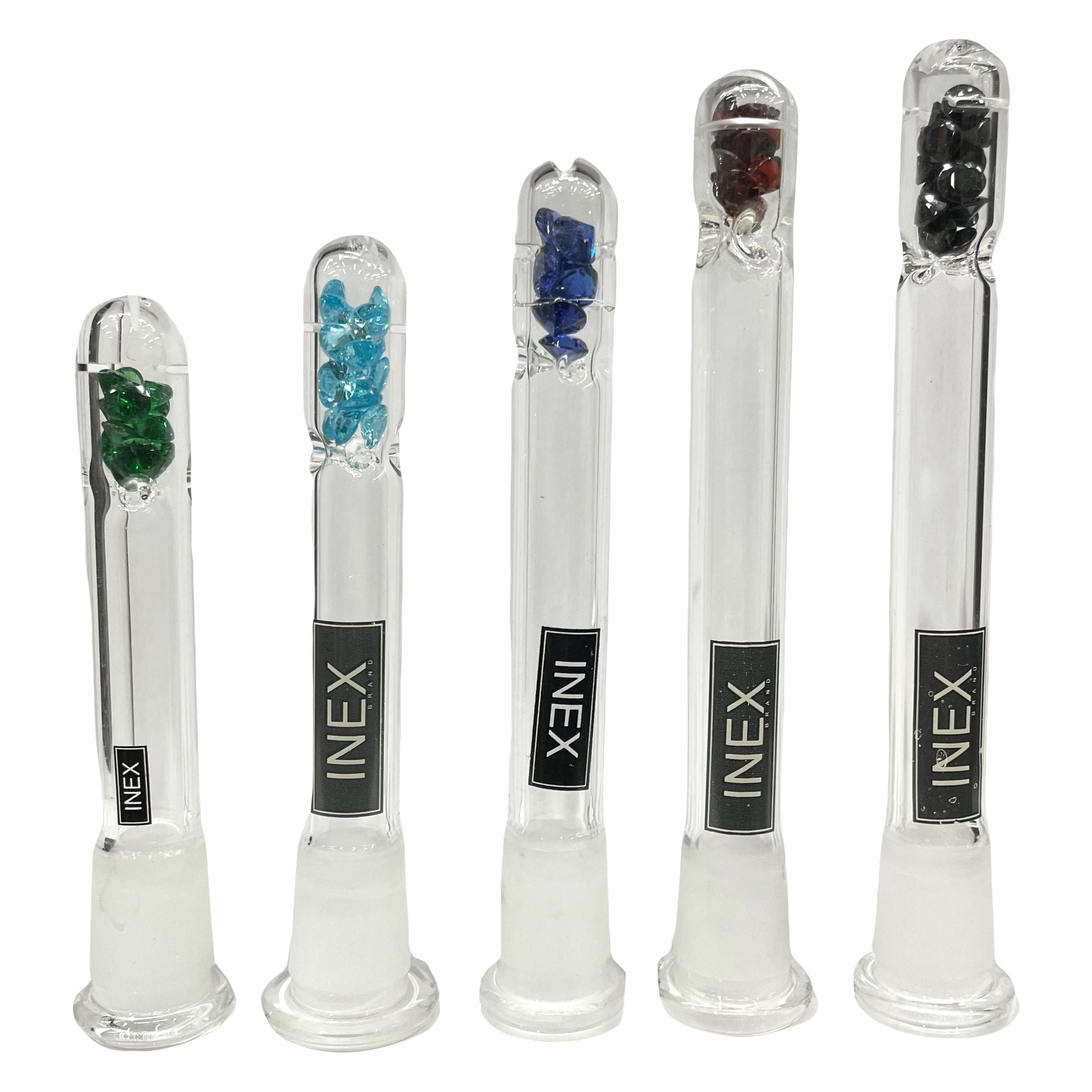 18/14mm Inex Low Pro Diamonds Downstem - Assorted Colors