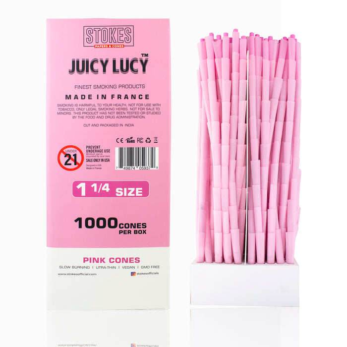 Juicy Lucy Bulk 1 1/4 Pink Cones (1000per box)