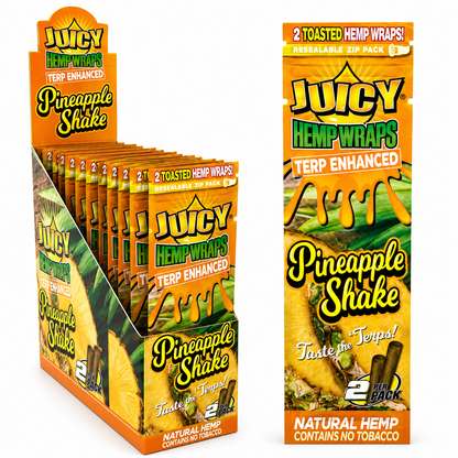 Juicy Hemp Wraps Terp Enhanced 2pk - 25x2pk Display