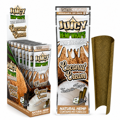 Juicy Hemp Wraps Terp Enhanced 2pk - 25x2pk Display