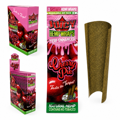 Juicy Hemp Wraps Terp Enhanced 2pk - 25x2pk Display