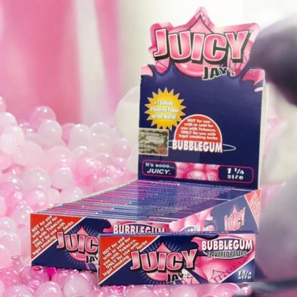 Juicy Jay's 1 1/4" Size Rolling Paper Bubble Gum
