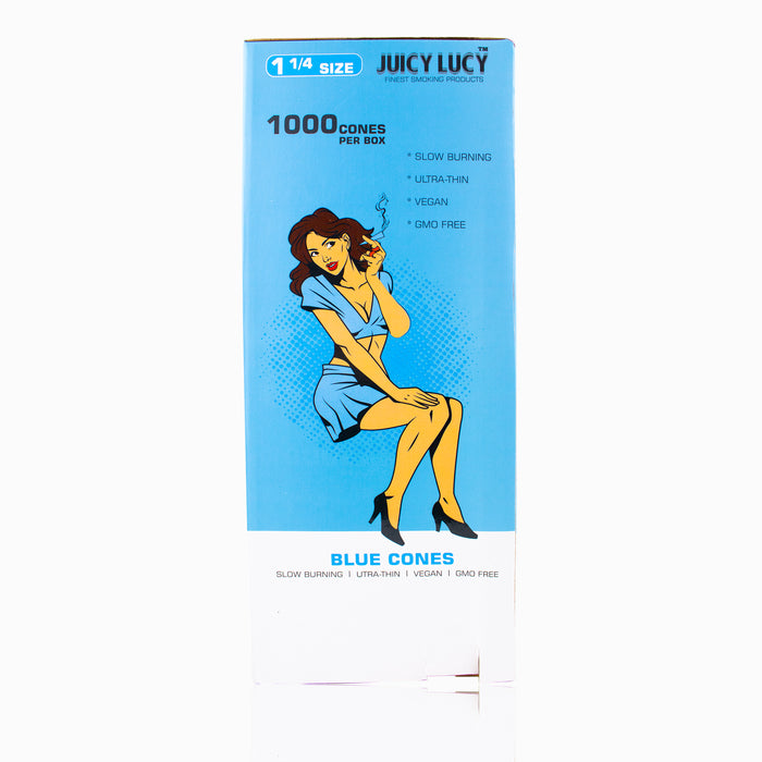 Juicy Lucy Bulk 1 1/4 Blue Cones (1000per box)