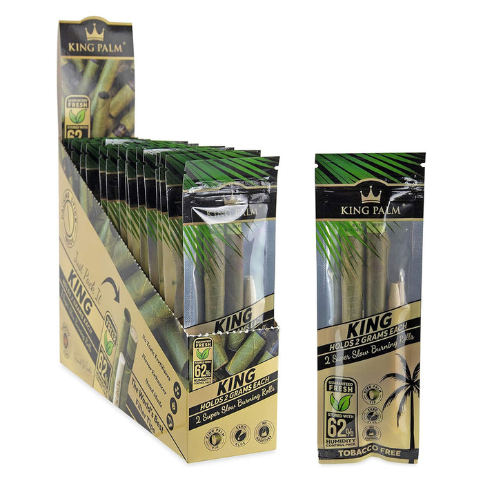 King Palm 2 King Size 2g Rolls (20 Pack Display)