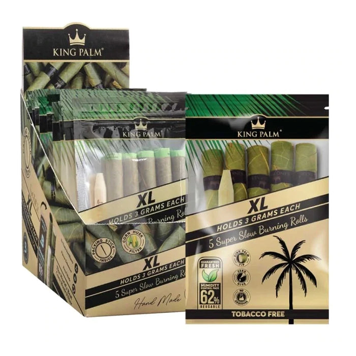 King Palm - XL Rolls - 3g - 5 per Pouch/ 15 Pouch Display