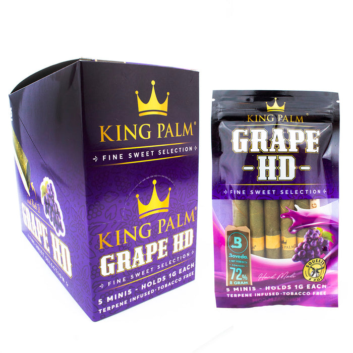 King Palm Grape HD - 5 Mini Rolls - 15pk Display