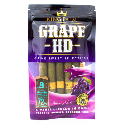 King Palm Grape HD - 5 Mini Rolls - 15pk Display