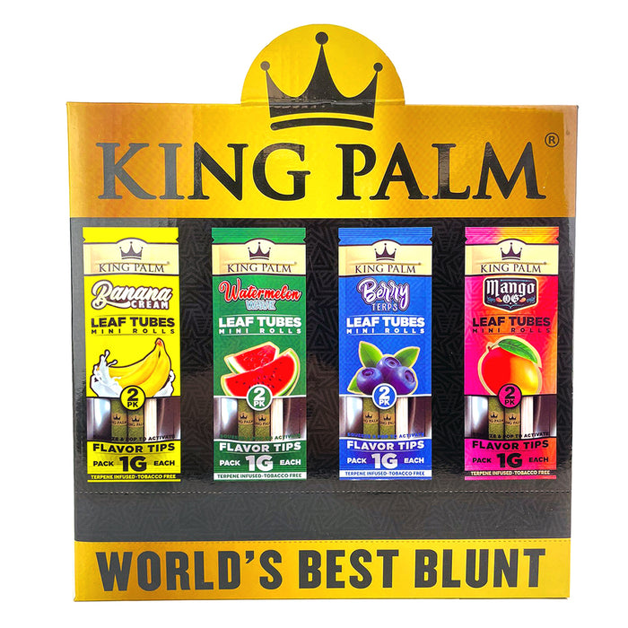 King Palm World Best Blunt 2 Mini 1G 4 Flavors (20pk per flavor / 80pk Display)