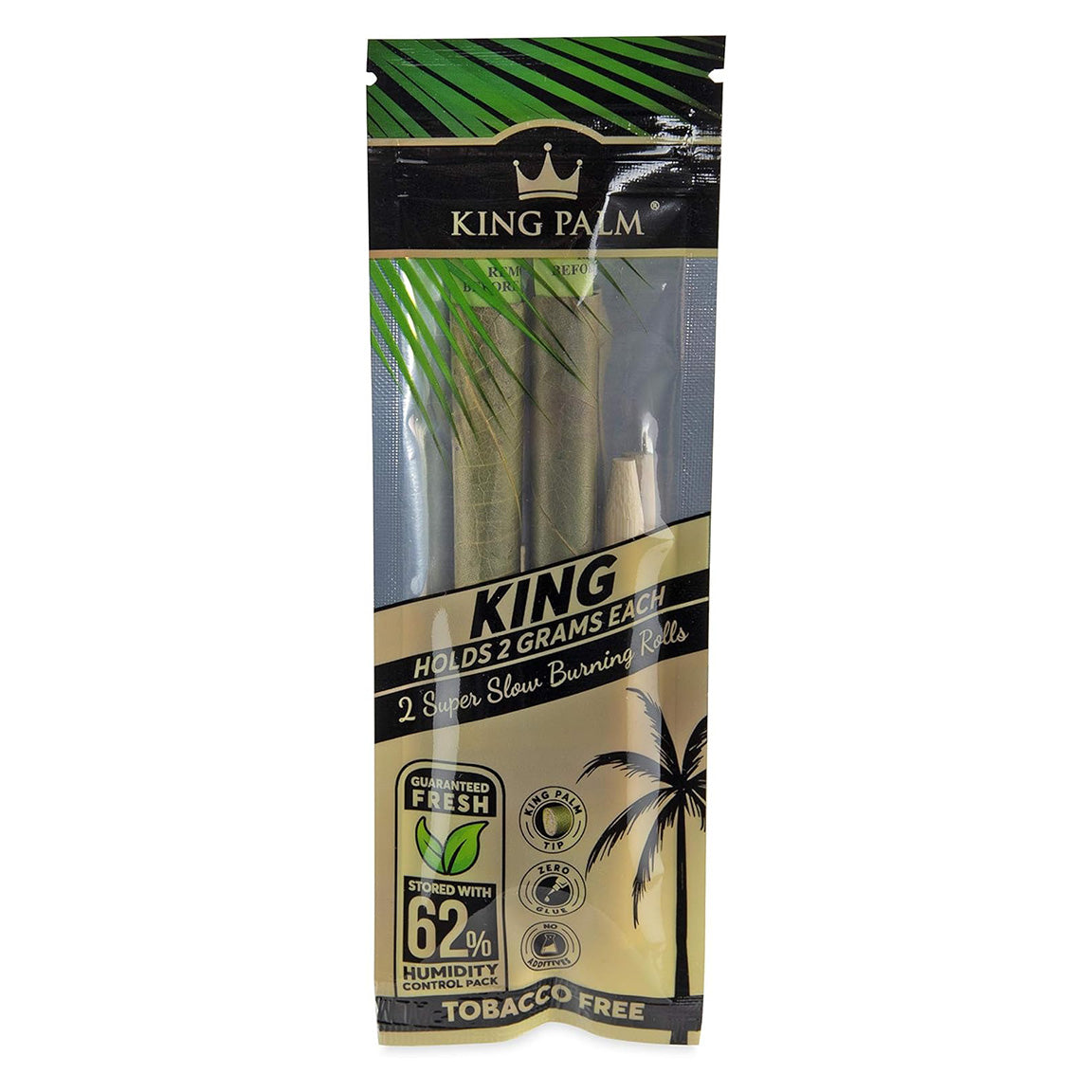 King Palm 2g Rolls 20 Pack Display 