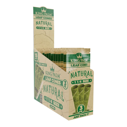 King Palm Natural Pre-Rolled Palm Cones 1 1/4
