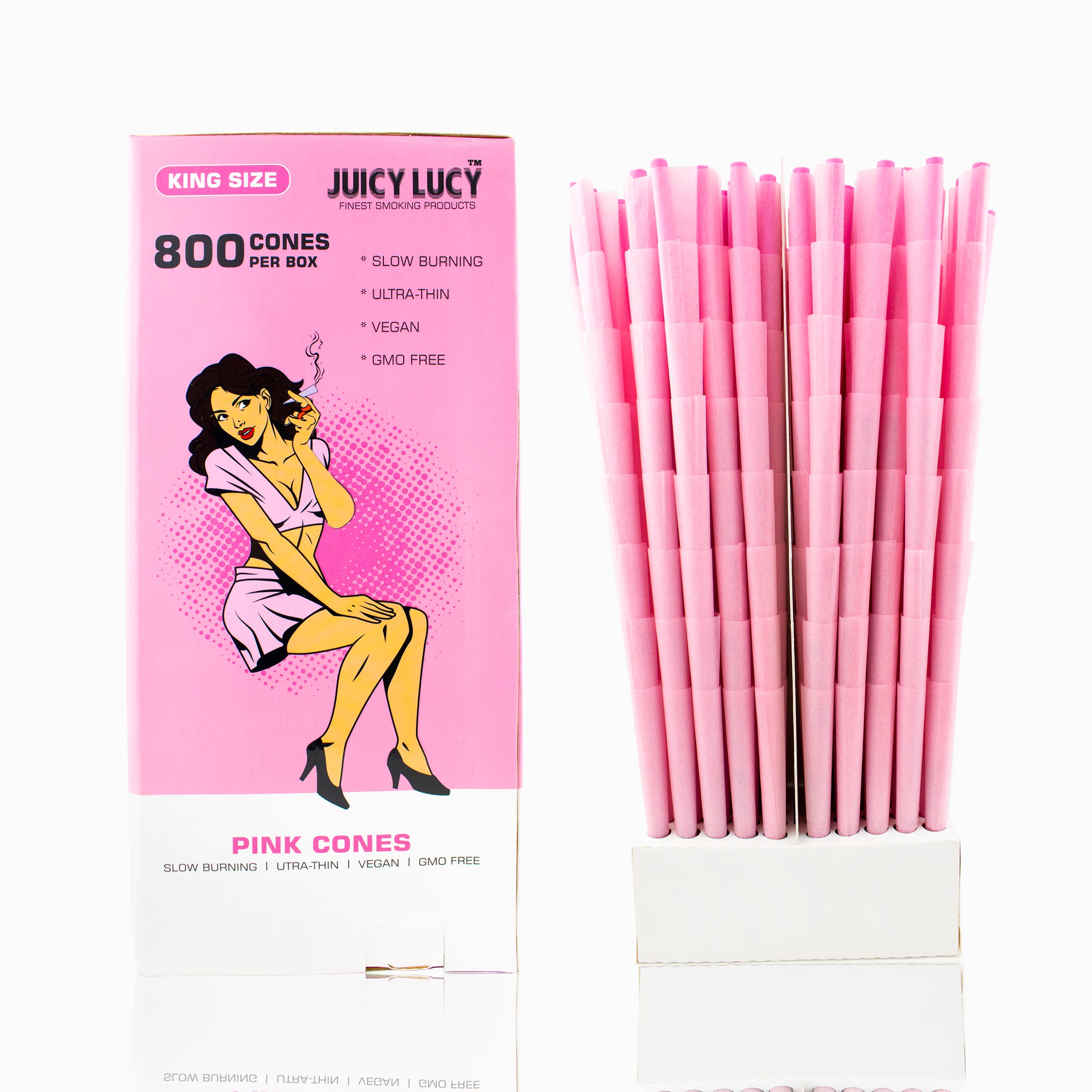  King Size Pink Cones