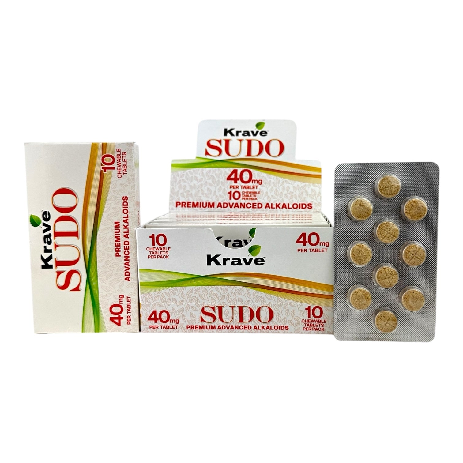 Krave SUDO Pseudo 40mg 10 Tabs 