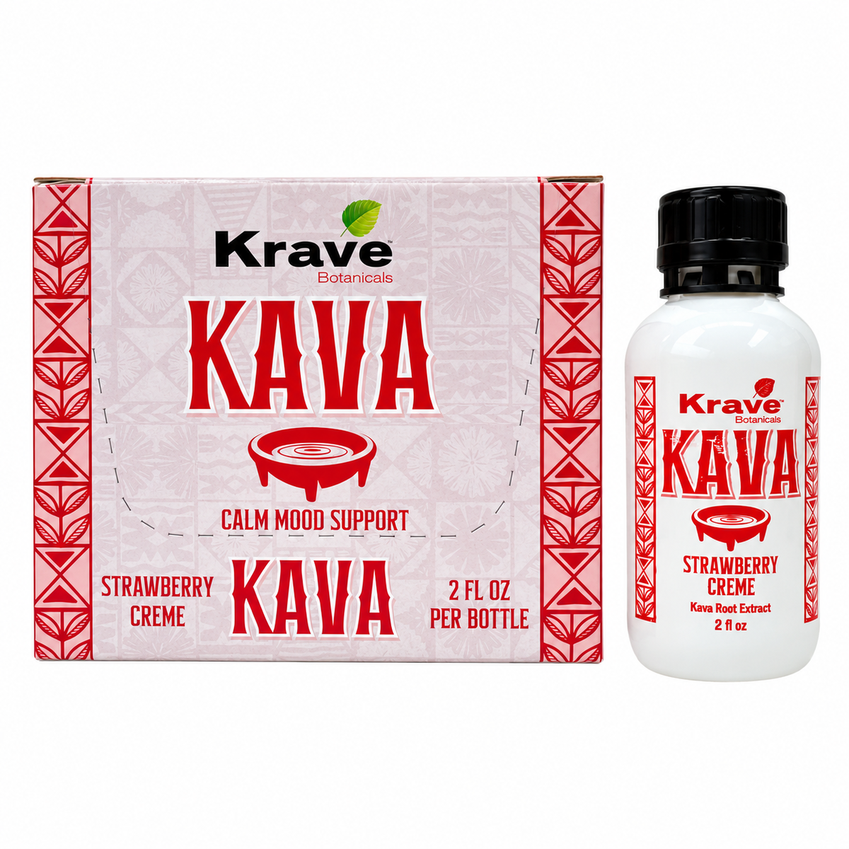 Krave Kava Liquid Shots - Botanical Blend 2 fl oz (12pcs/Display)