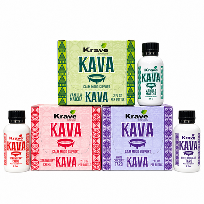 Krave Kava Liquid Shots - Botanical Blend 2 fl oz (12pcs/Display)