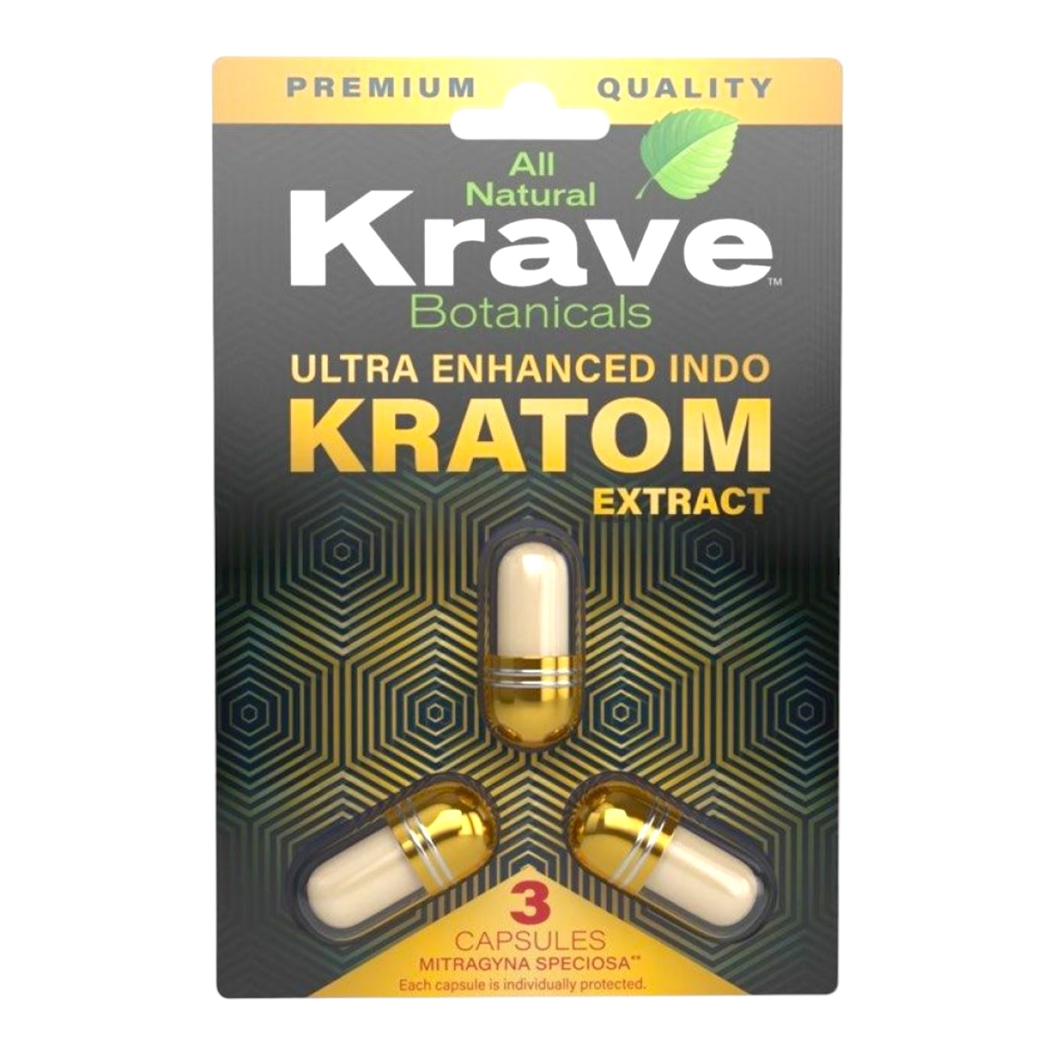 Krave Ultra Enhanced Indo Kratom Extract 3ct