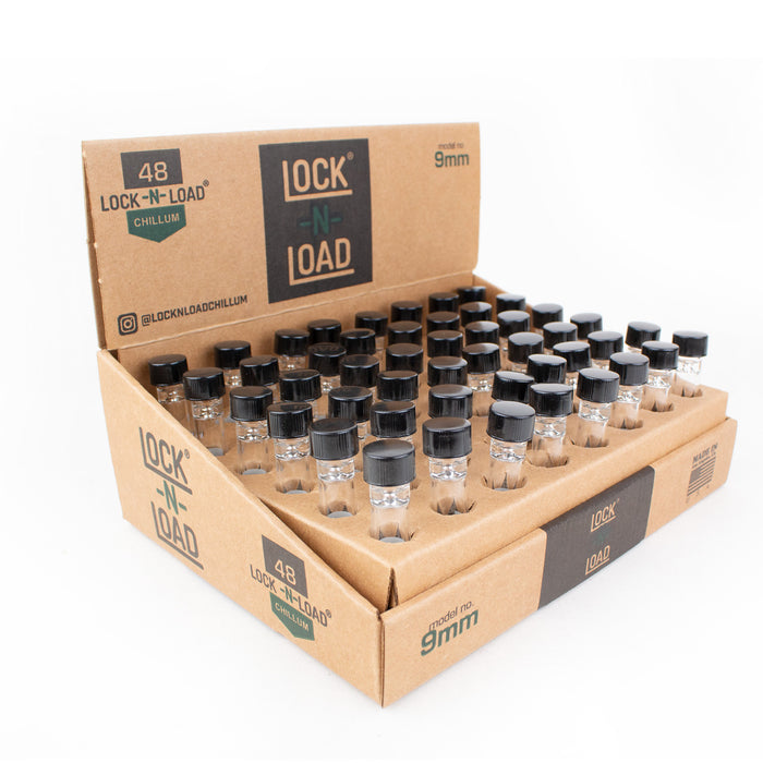 Lock-N-Load Glass Chillum 9mm (48pcs)