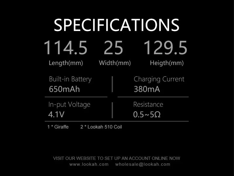 Lookah Giraffe Electric Nectar Collector