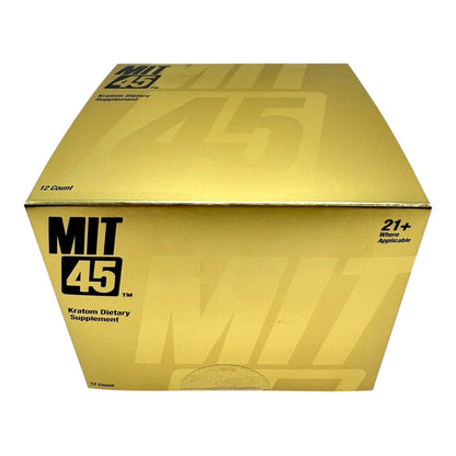 MIT 45 15ml Mitragyna Speciosa Extract Kratom Shot Gold  -12pc Display