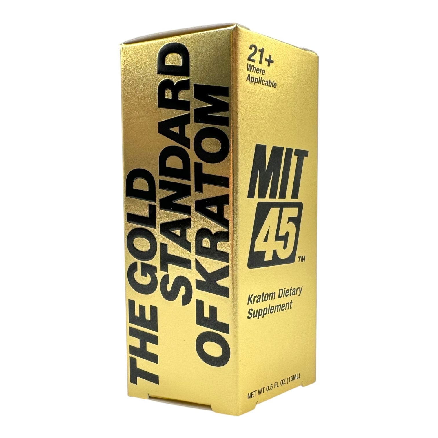 MIT 45 15ml Mitragyna Speciosa Extract Kratom Shot Gold  -12pc Display