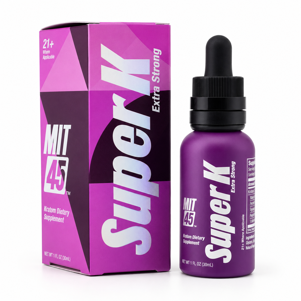 MIT 45 Super K Extra Strong  "Purple Box" (12ct/Display)