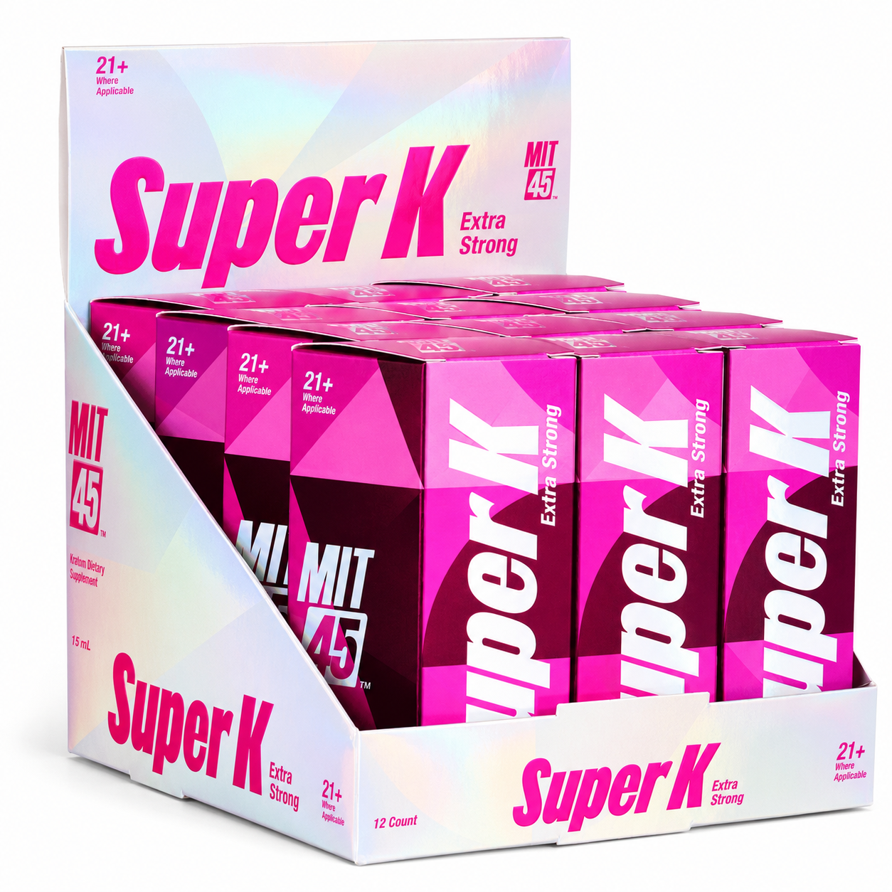 MIT 45 Super K Extra Strong  "Purple Box" (12ct/Display)
