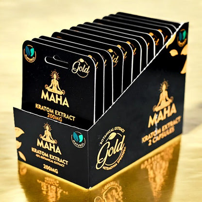 Maha 200mg Extract Capsules (12 Pack/Display)