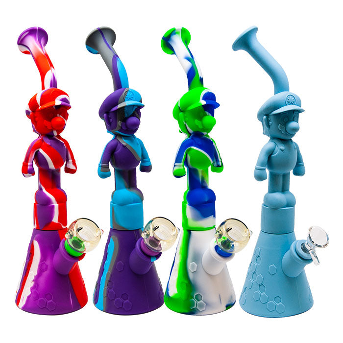 12" Character Beaker Silicone Water Pipe