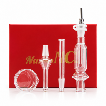 Micro NC Red Box Nectar Collector with Quartz and Titanium Tip kit