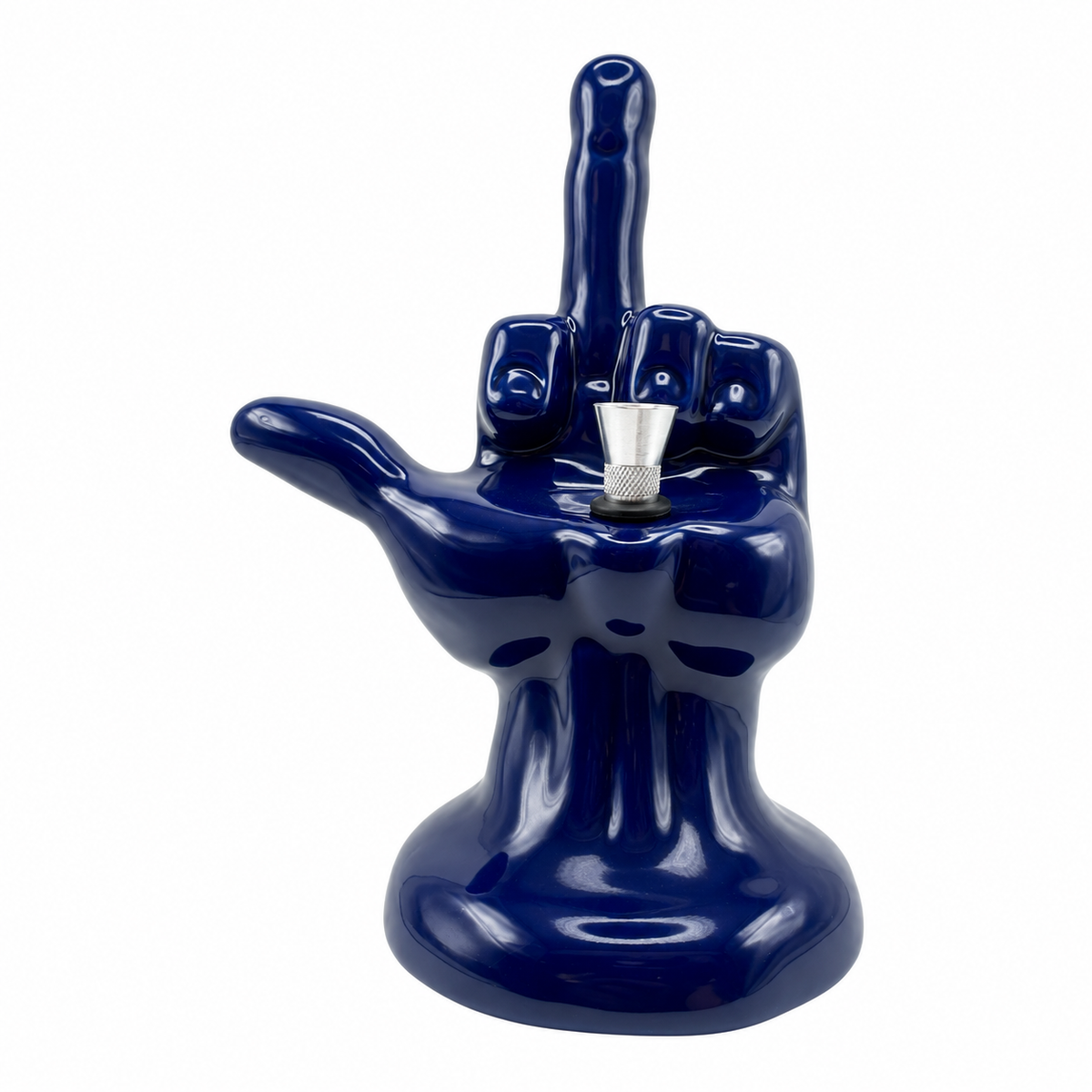Middle Finger Glass Ceramic Water Pipe