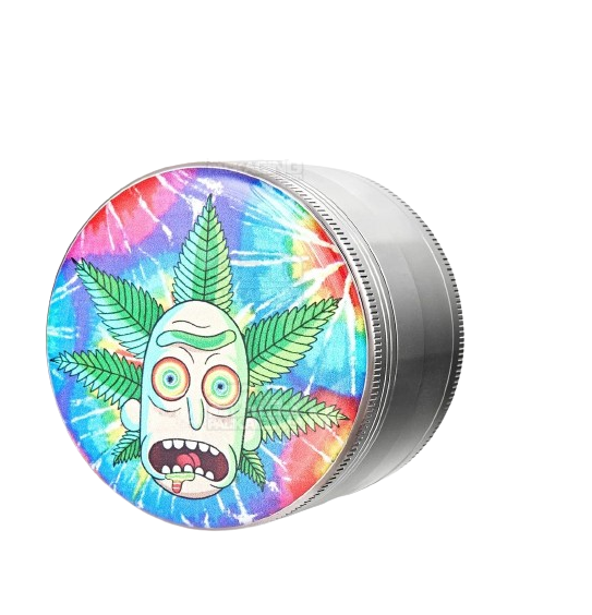 4Pc Characters Metal Grinders . Assorted Stickers