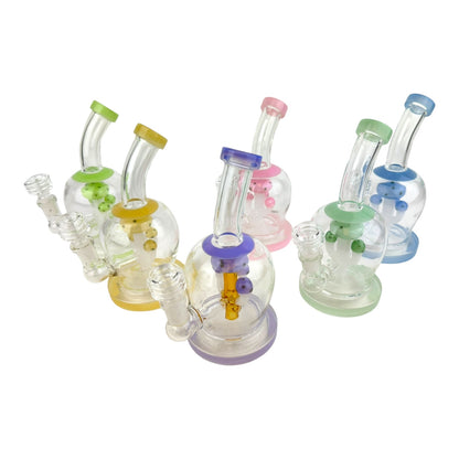 Mushroom Bent Neck Glass Water Pipe wholesale