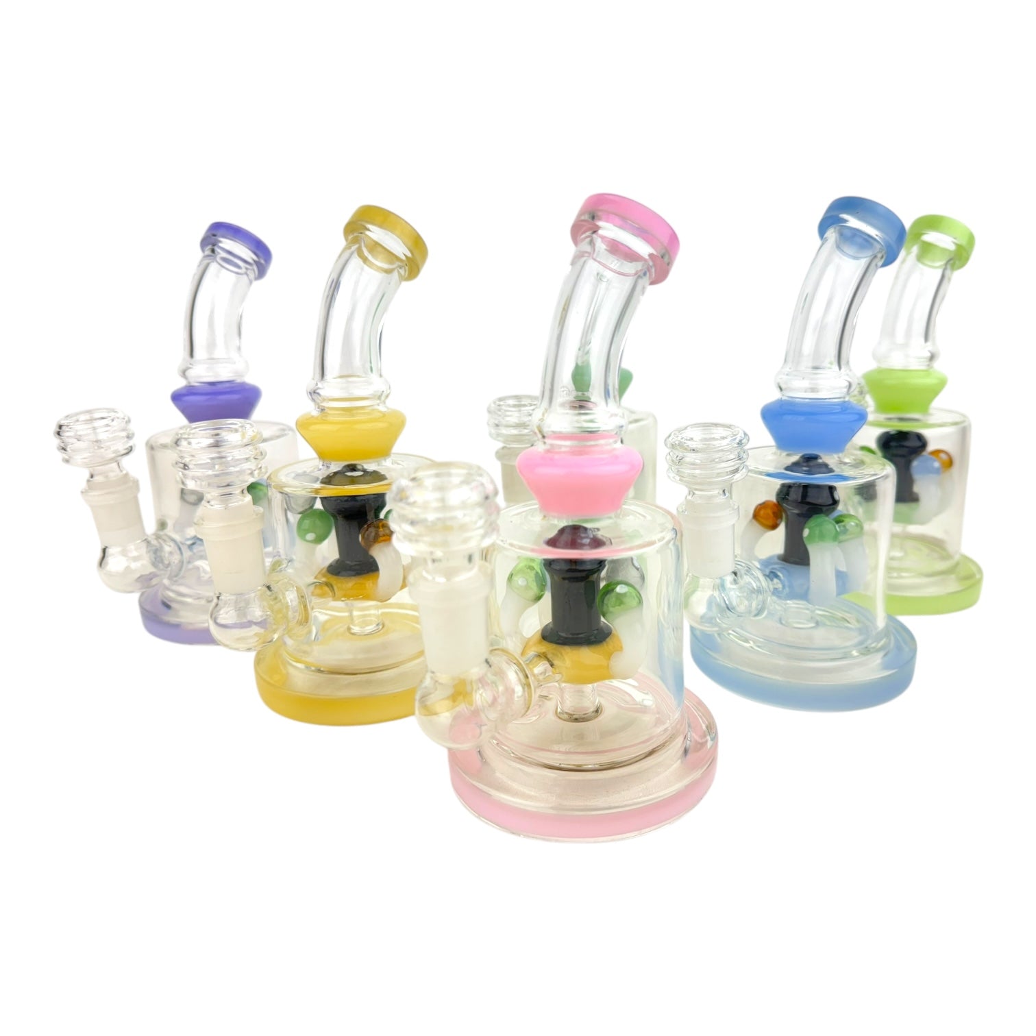 Mushroom Perc Glass Water Pipe