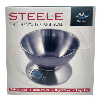 MyWeigh Steele Digital Kitchen Scale (5kg x 1g)