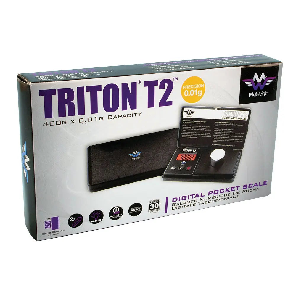 Balance Numérique De Poche MyWeigh Triton T2 - 300g X 0,1g - Garantie à Vie (Noire)
