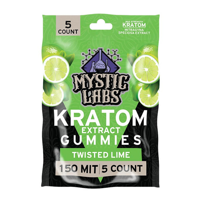 Mystic Labs Kratom Gummies 30mg per/150mg 5 Count Bag
