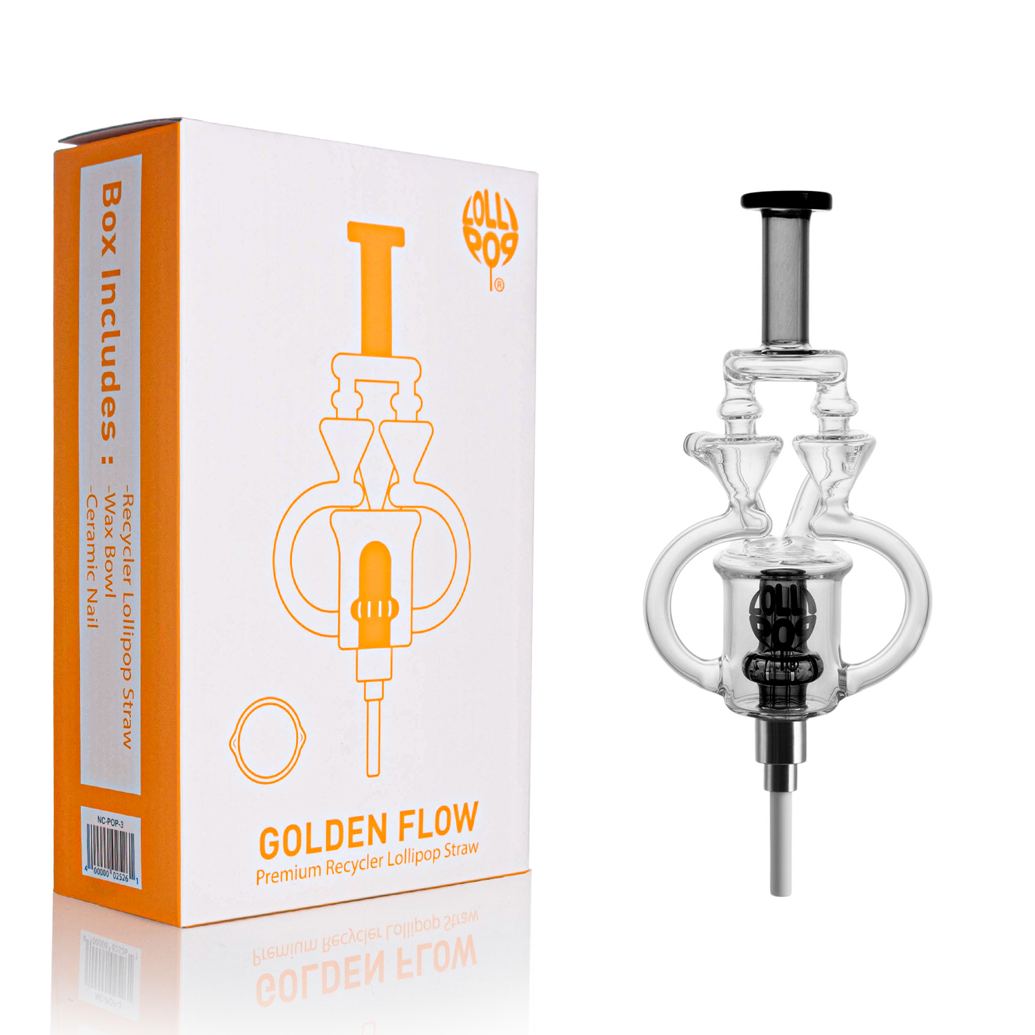 Lollipop Golden Flow Nectar Collector Straw "NC-POP3"