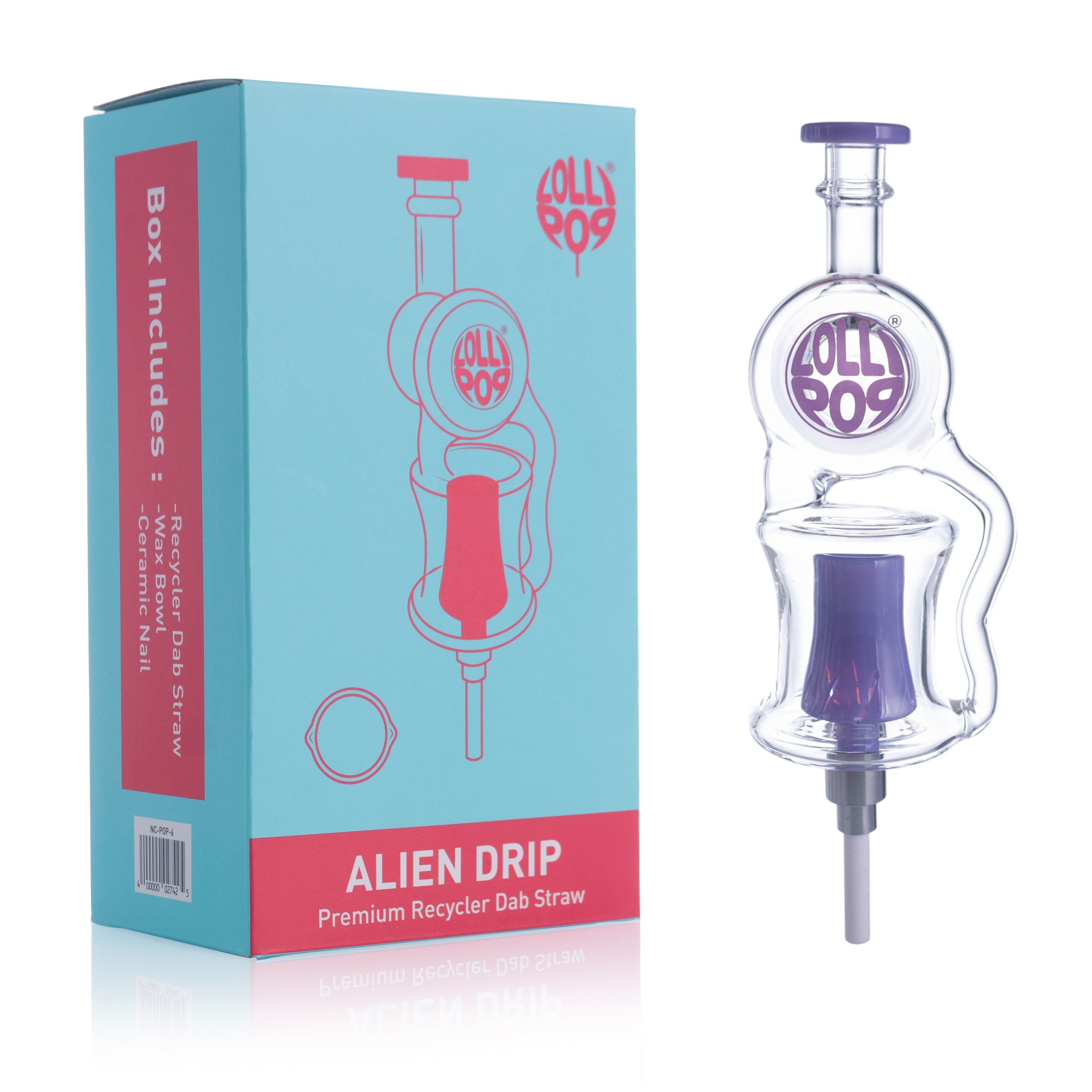 Lollipop Alien Drip Nectar Collector Straw "NC-POP6"