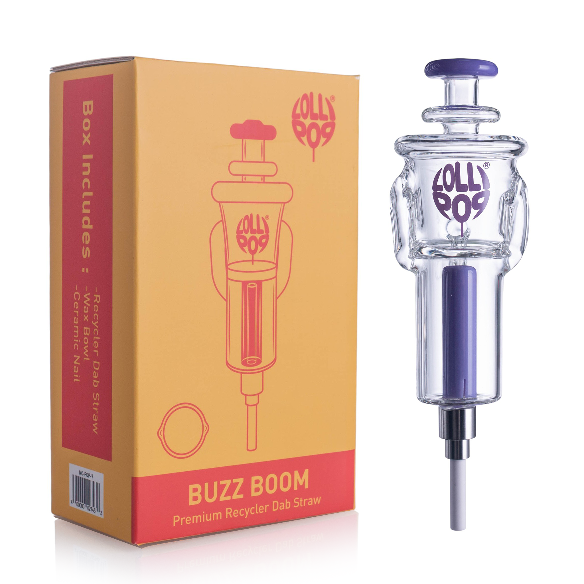 Lollipop Buzz Boom Nectar Collector Straw "NC-POP7"