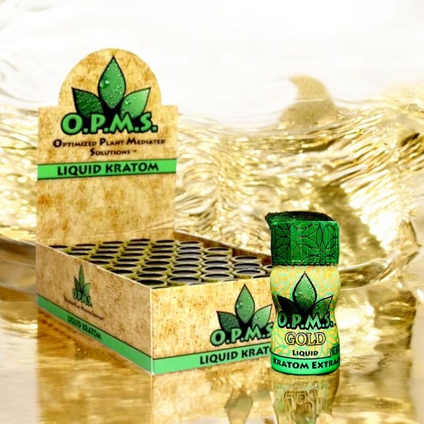O.P.M.S. GOLD Kratom Liquid Shot 45ct - Display