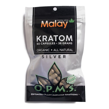 OPMS Kratom Silver Capsules 60 Count