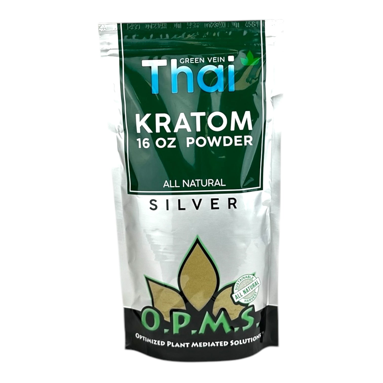 OPMS Kratom Silver Powder 16oz