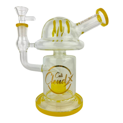Cali Cloud 7.5" Cylinder Dome Glass Water Pipe