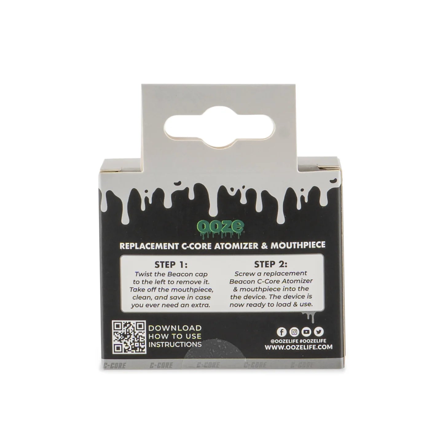 Ooze Beacon Extract Vaporizer Replacement C-Core Atomizer & MouthPiece