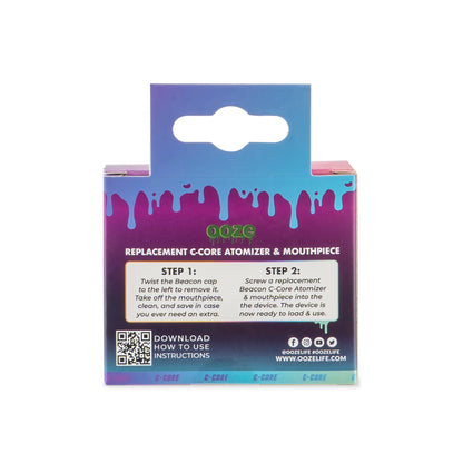 Ooze Beacon Extract Vaporizer Replacement C-Core Atomizer & MouthPiece